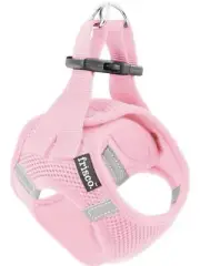 NWT Frisco Small Breed Soft Vest Step In Back Clip Dog Harness - Pink - XS