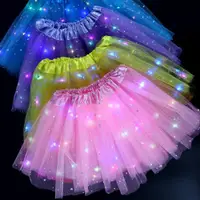 在飛比找ETMall東森購物網優惠-兒童表演裙幼兒園女童舞蹈演出裙子芭蕾裙網紗裙半身裙亮片蓬蓬裙