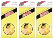 3 Pack Japanese Salux Beauty Skin Cloth Bath Body Towel No.100 Yellow S-2230x3