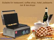 Waffle Machine maker 10 Pieces Rectangular shape Belgian Coffee Restaurant