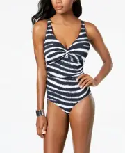 Coco Reef Sapphire Bra-Sized One-Piece Swimsuit $134 Size 10/34C # UB3 102 NEW