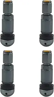 4 Pack Tire Valve Stem Cap for Tubeless Wheels Replacement Parts, Grey