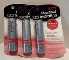 Lot of 3 Chapstick Total Hydration Coral Blush Tinted Lip Care - Fast
