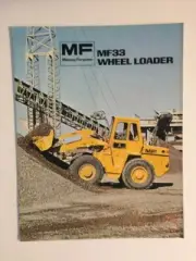 Massey-Ferguson MF 33 Front-End Wheel Loader Tractor Brochure 8 pg Orig. MINT 75