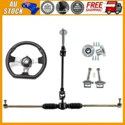 Steering Wheel Spindle Knuckle Tie Rod Kit With Hubs For ATV Buggy DIY Go Kart