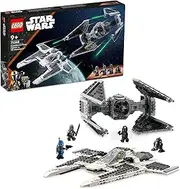 Star Wars™ Mandalorian Fang Fighter vs. TIE Interceptor™ 75348 Building Toy Set, Buildable Playset with 3 LEGO Characters Including The Mandalorian