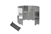 10 Plates Stove Wind Shield Screen Foldable BBQ Gas Aluminum Camping Cooker