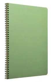 Age Bag Spiral Notebook A4 Lined Green