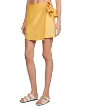 Sandro x Louise Bourgeois Short Skirt with Ruffled Detail