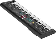Keyboard Piano 61 Keys Instrument Electric with Microphone for Kids Learning MQ6187 Black