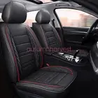 For Volvo Quilted Leather Car Seat Covers 5-Seats Front Rear Full Set Protectors