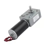 DC 12V 250RPM 8mmx14mm D-Shape Shaft Electric Power Turbo Worm Geared Motor