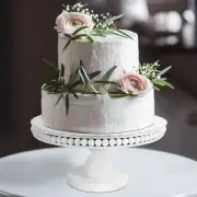 Wood Cake Stand, Cupcake Stand with Pedestal Stand, White Cake Stands for Des...