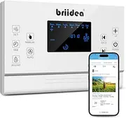 briidea 8 Zones WiFi Smart Sprinkler Controller, Automatic Irrigation Controllers with Customized Watering Schedule & Seasonal Adjustment, Water Efficiently and Keep Your Plants Healthy
