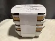 Celebrate It Ceramic White Mini Loaf Baking Pans 2.75”x 5.5”