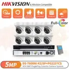 Hikvision 8Channel 4K NVR 5MP Full Color Home Security Camera CCTV System Audio