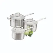 Scanpan Impact 3pc Stainless Steel Saucepan Set