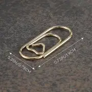 150 Pieces Gold Cute Paper Clips Mini Clips Heart Paperclips Bookmark Clips For Office Supplier Sch