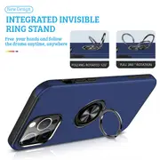 iPhone 11 Pro Max Compatible Case Cover With Magnetic Ring Holder Shockproof - Pink