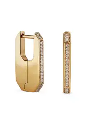 Otiumberg Hex 14kt Gold Vermeil Hoop Earrings ONE SIZE