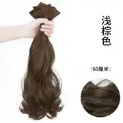 Set of 3: Hair Fringe Set - Curly Hair - Light Brown - 60cm