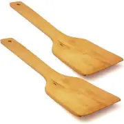 Wooden Spatula for Mixing and Cooking - Wood Kitchen Spatulas Set Great for T...