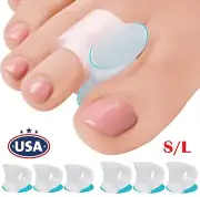 8× Silicone Gel Toe Separator Bunion Toes Spacer Orthotics S/L Size Pain Relief