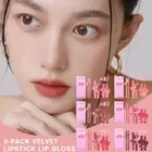 3pcs/set Velvet Lipstick Lip Gloss Waterproof Matte Lip Liquid Liner Lipst X0F8
