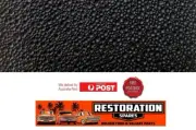 HOLDEN HK BROUGHAM SEDAN ROOF LINING BLACK crater (10D)