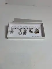 Pandora Wine Glass Charms - Set of 5 Angel, Ring, Bee, Shoe & Purse