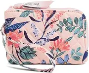 [Vera Bradley] Women's Cotton Double Zip Id Case Wallet with RFID Protection