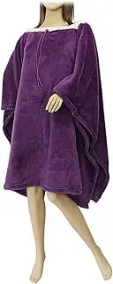 クリエイトアルファ(Create Alpha) Warm Anywhere wear Poncho Violet Purple