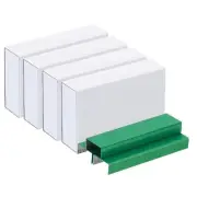 Staples for Stapler, 4 Pack 26/6 Standard 1/4 Inch Length Staples Green