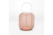 Rayell Lantern Linda Peach Decorative Light Candle Holder Home Decor 17x19x17cm