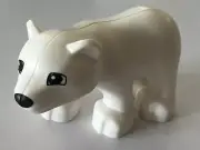 *NEW* 2 Pieces Lego Duplo Animal Figure WHITE POLAR BEAR Cub