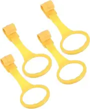 RORPOIR Baby Pull Rings 4pcs for Crib Fence Infant Supply Easy to Use Strong Plastic for Boys and Girls Random Color