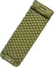 Night Cat Inflatable Sleeping Pads Mat with Pillow for Camping, Backpacking Hiking; Ultra-Light, Compact, Comfortable