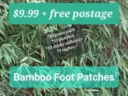 Unbranded Bamboo Detox Foot Patches & adhesive sticky pads x5 nights