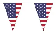 USA AMERICAN 20 metre TRIANGLE BUNTING 30 FLAGS flag 54 FLAGS UNITED STATES