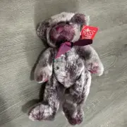 Russ Iris Purple Glittery Paws Shimmery Teddy Bear Plush Stuffed Animal Toy