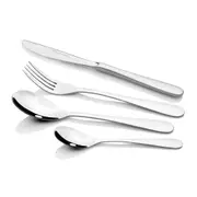 56pc Stanley Rogers Deevo Satin Stainless Steel Cutlery Family Tableware Set