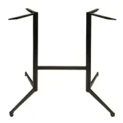 Bar High Table Legs 1100mm Black Double Pedestal Powder Coated Table Base