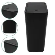 Plastic Trash Can with Lid Waste Basket Thin Trash Cans for Bathroom Living Room