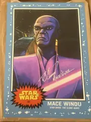 TC Carson Signed Mace Windu Star Wars Living Set Fine Art Print JSA Clone Wars