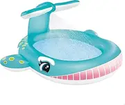Intex 2.01m x 1.96m Inflatable Kids/Children Whale Water Spraying Swimming Pool
