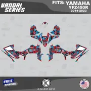 Graphics Kit for Yamaha YFZ450R (2014-2023) YFZ-450R Vandal - Red 16mil
