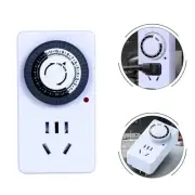 Multi Purpose Timer Switch for Lights Fans and Electronics 12/24 Hour Cycle