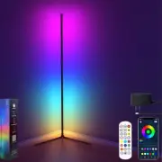 Corner Floor Lamp, 60”Smart RGB LED Floor Lamp with App and Remote Control,Hi...