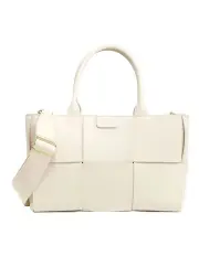 [Belle & Bloom] Long Way Home Woven Tote in Cream