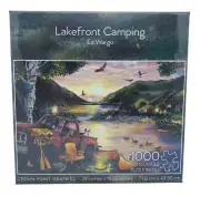 Lakefront Camping by Ed Wargo 1000 Piece Jigsaw Puzzle 28” x 19.25” CPG NEW